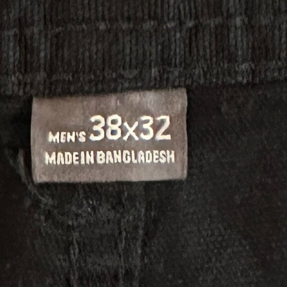 Eddie Bauer Men's Canvas Utility Work Pant Size 38X32 Black Straight Classic Fit - Picture 4 of 11